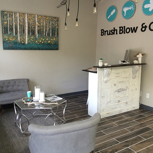 Image of Salon Waiting Area from a Wesley Chapel Commercial Build-out Project