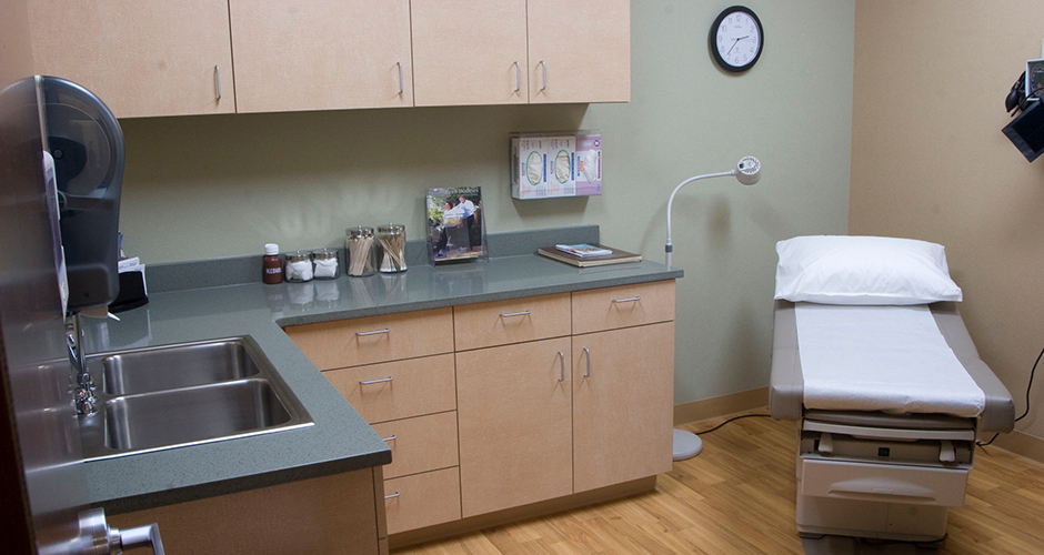 Image of Patient Room from a Wesley Chapel Commercial Build-out Project